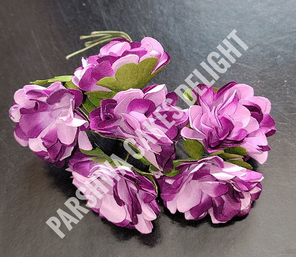 PAPER FLOWER - DELIGHT 68, 6 PCS BUNCH