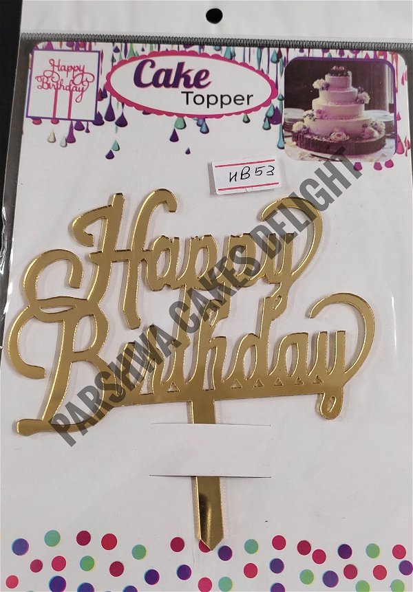 ACRYLIC TOPPER HB - 53, 4.5 INCH