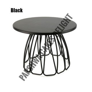 SKIRT CAKE STAND - BLACK, PLATE SIZE 10 INCH
