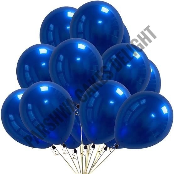 Metallic Baloons - Dark Blue, 1 Pack Of 25 Pcs