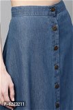 CODAISY Beautiful Denim Long A-Line Skirt* - Blue, 44