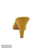 Stylish Synthetic Lemon Yellow Pencil Heel Sandals For Women* - Yellow, EURO36