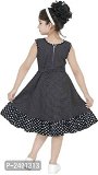 GIRLS BLACK COTTON FROCK - Cashback on Axis Bank credit cards T&C apply, Black, 2 - 3 Years
