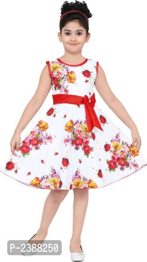 WHITE COTTON FROCK - Cashback on Axis Bank credit cards T&C apply, White, 3 - 4 Years