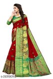 Peacock Kanjivaram Buti Red Saree - available,  available free delivery, 6 days easy Returns, free size