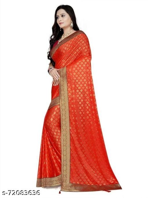 With Self Design Bollywood Lycra Blend Saree - available, available free delivery, 6 days easy Returns, free size