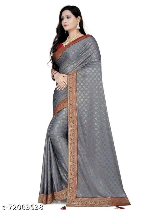 With Self Design Bollywood Lycra Blend Saree - available, available free delivery, 6 days easy Returns, free size