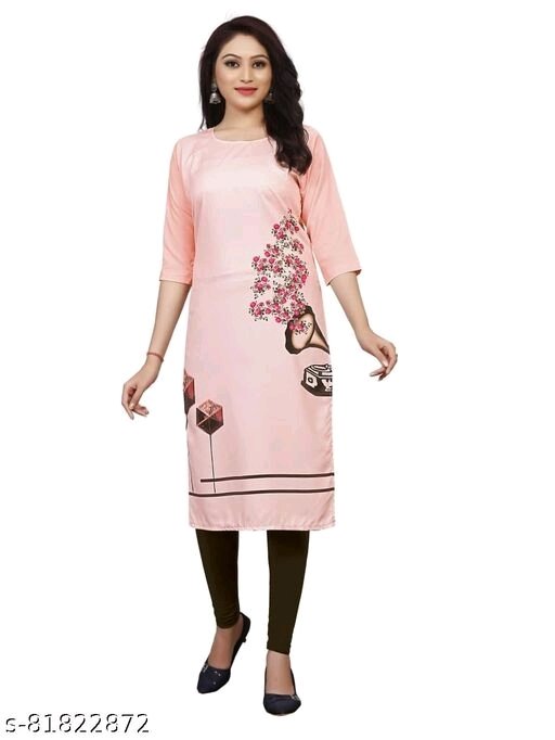 Single Kurti Pack Of 01 Yellow - M, available