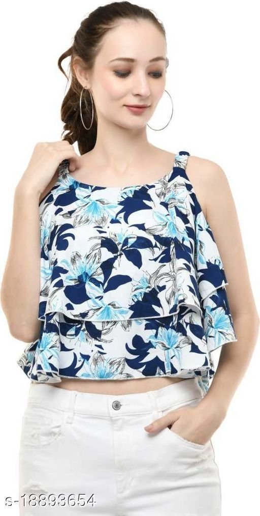 AVMP Women Printed Strip Top - available, XS