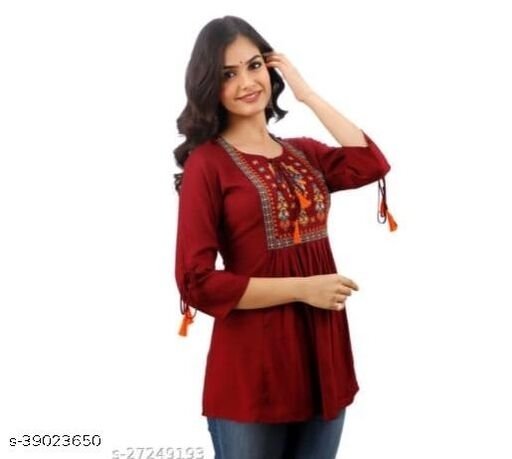 HEAVY EMBROIDERY NEWTRADITIONAL TOP - L, available
