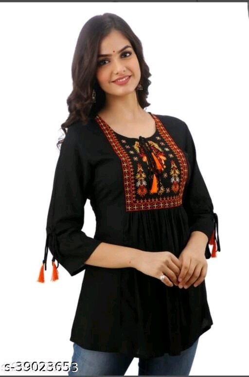HEAVY EMBROIDERY NEWTRADITIONAL TOP - L, available