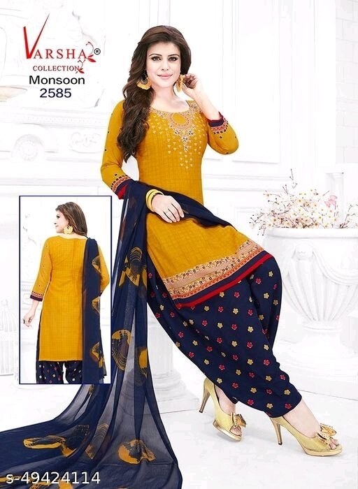 Aagam Pretty Salwar Suits & Dress Materials - available, Un Stitched