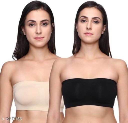 Sexy Women & Girls Non PaddedTube Bra (PACK OF 2) - available, 34A