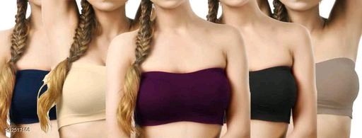 Sexy Women & Girls Non PaddedTube Bra (PACK OF 5) - 36A, available