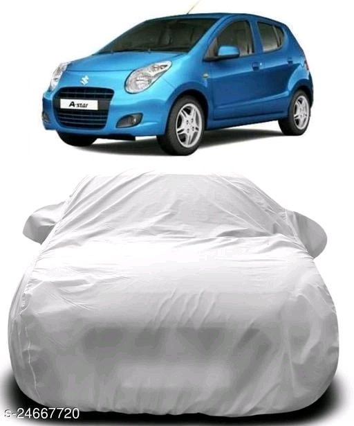 Car Cover for Maruti Suzuki Alto 800 with Mirror Pocket Triple Stitched  Bottom Elastic Water Resistant UV Protection & Dustproof Car Cover-Silver  Matty